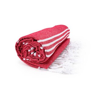 THE ONE TOWELLING OTHSU - HAMAM SULTAN TOWEL Red / White