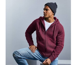 RUSSELL RU263M - Sweat capuche zippé & chiné homme