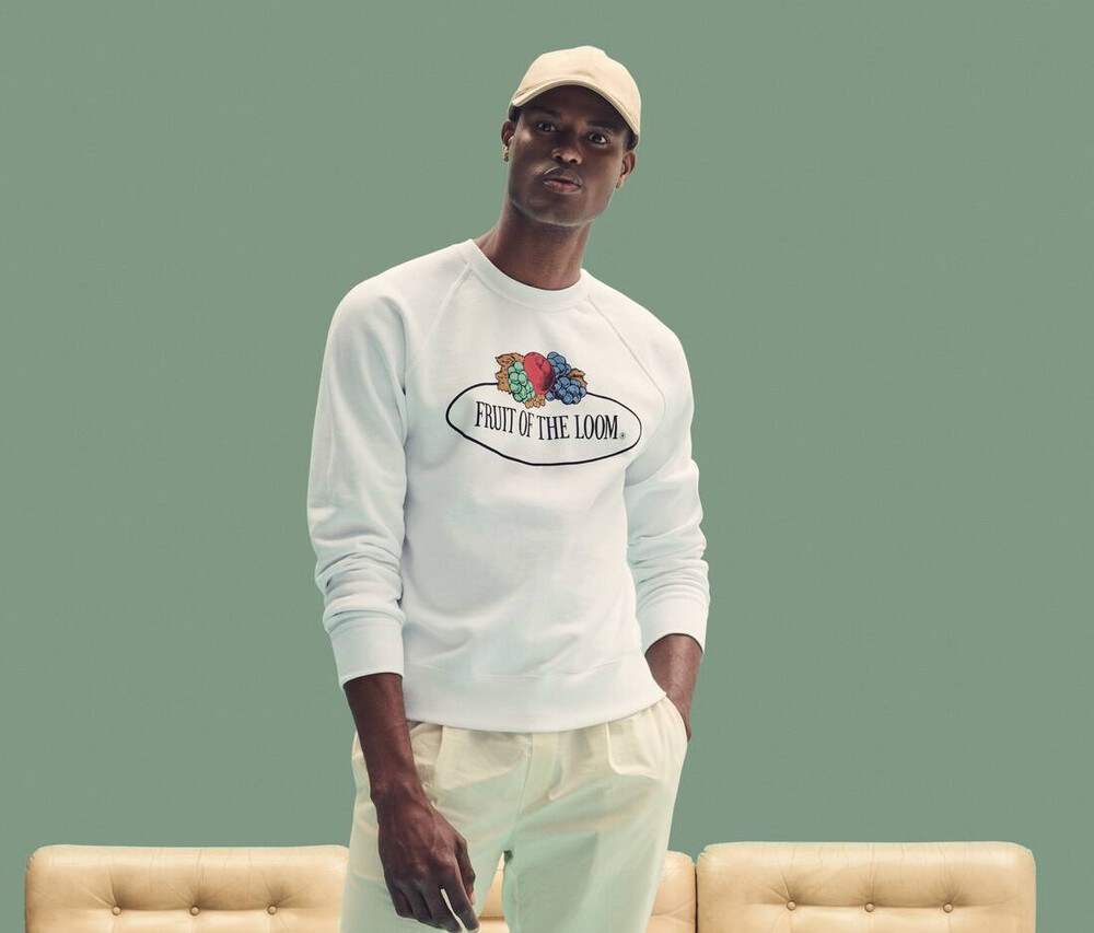 FRUIT OF THE LOOM VINTAGE SCV260 - Unisex round neck sweatshirt with Fruit  of the Loom logo